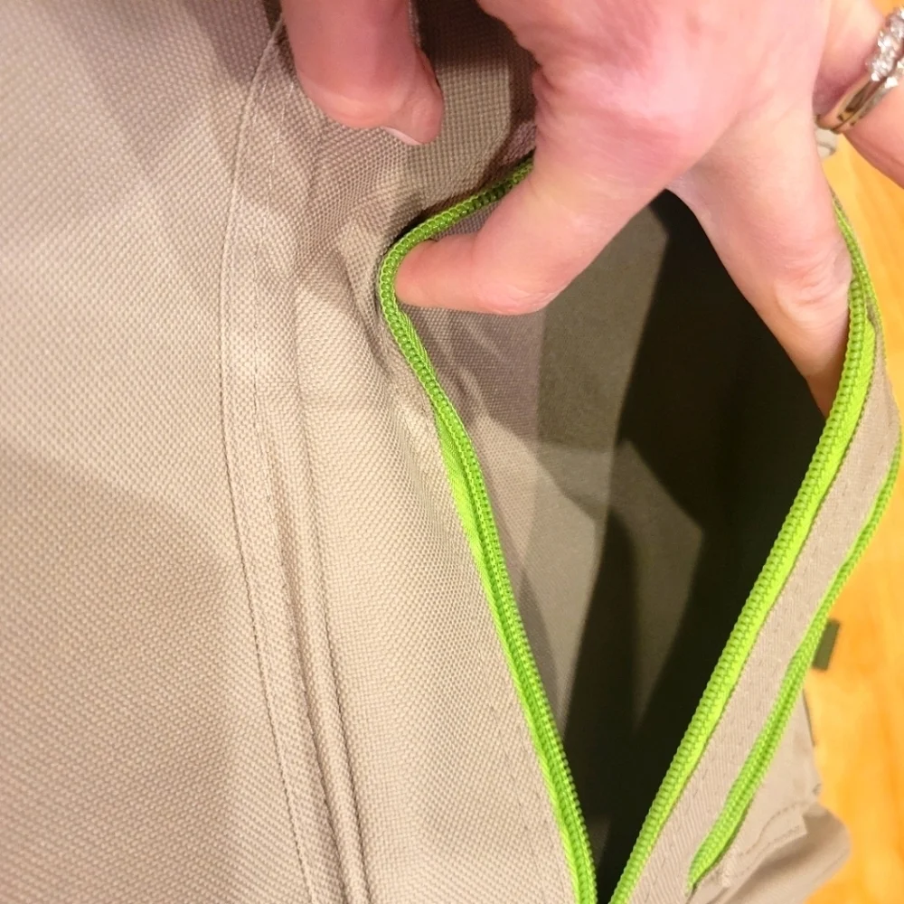 School Backpack Khaki and Green New